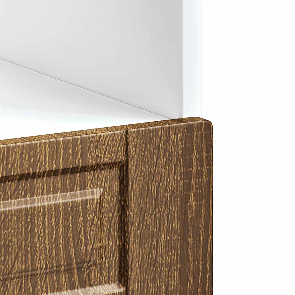 vidaXL Ντουλάπι φούρνου Porto Καφέ Δρυς Επεξεργασμένο ξύλο