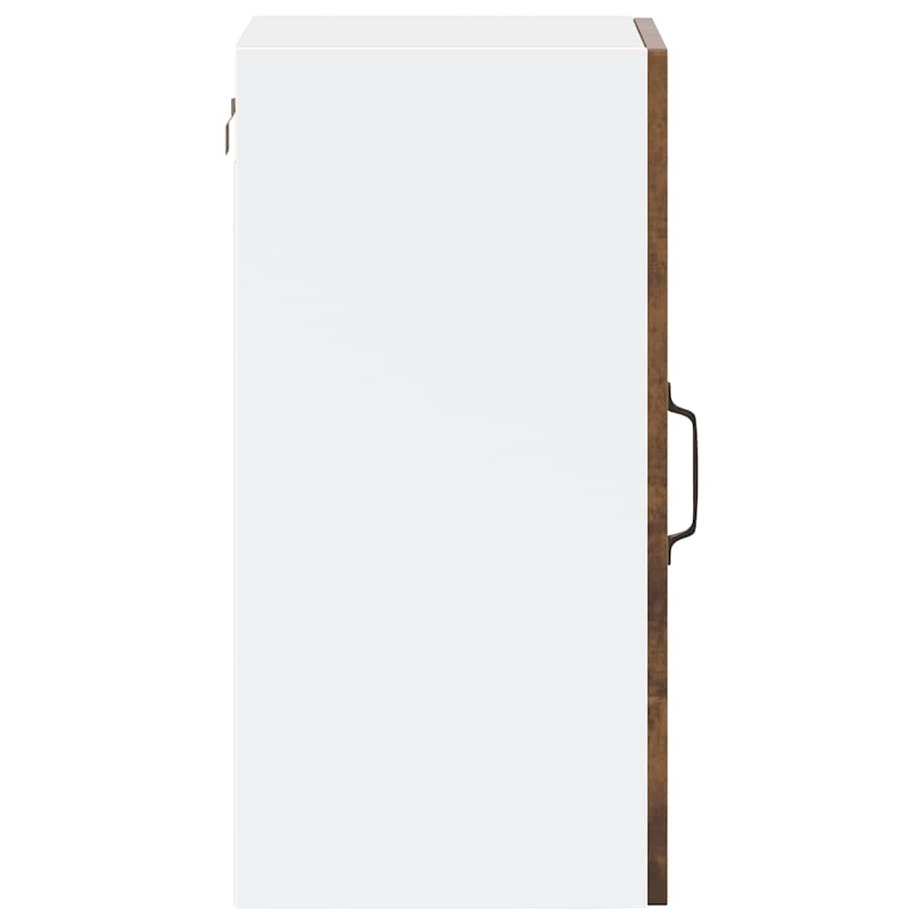 vidaXL Ντουλάπι τοίχου κουζίνας με γυάλινη πόρτα Porto Καπνιστή δρυς