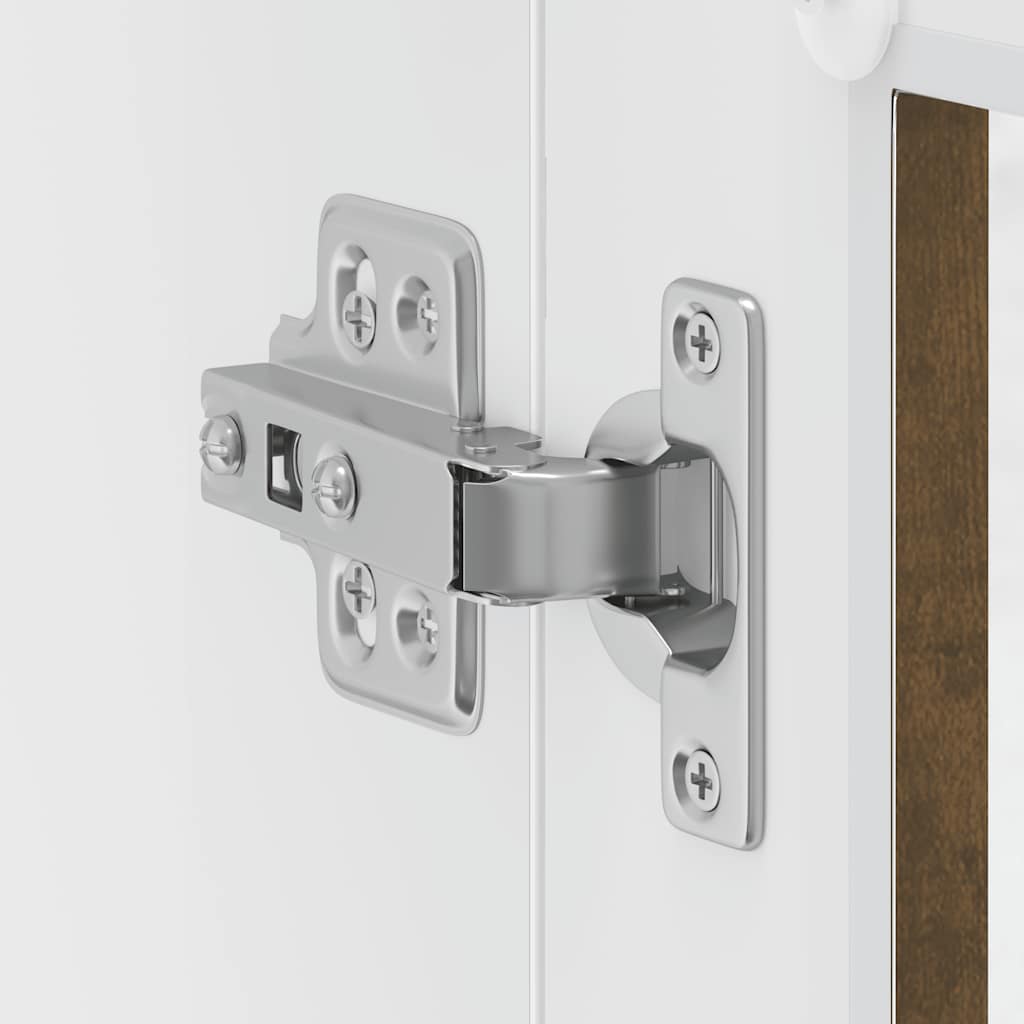 vidaXL Ντουλάπι τοίχου κουζίνας με γυάλινη πόρτα Porto Καπνιστή δρυς