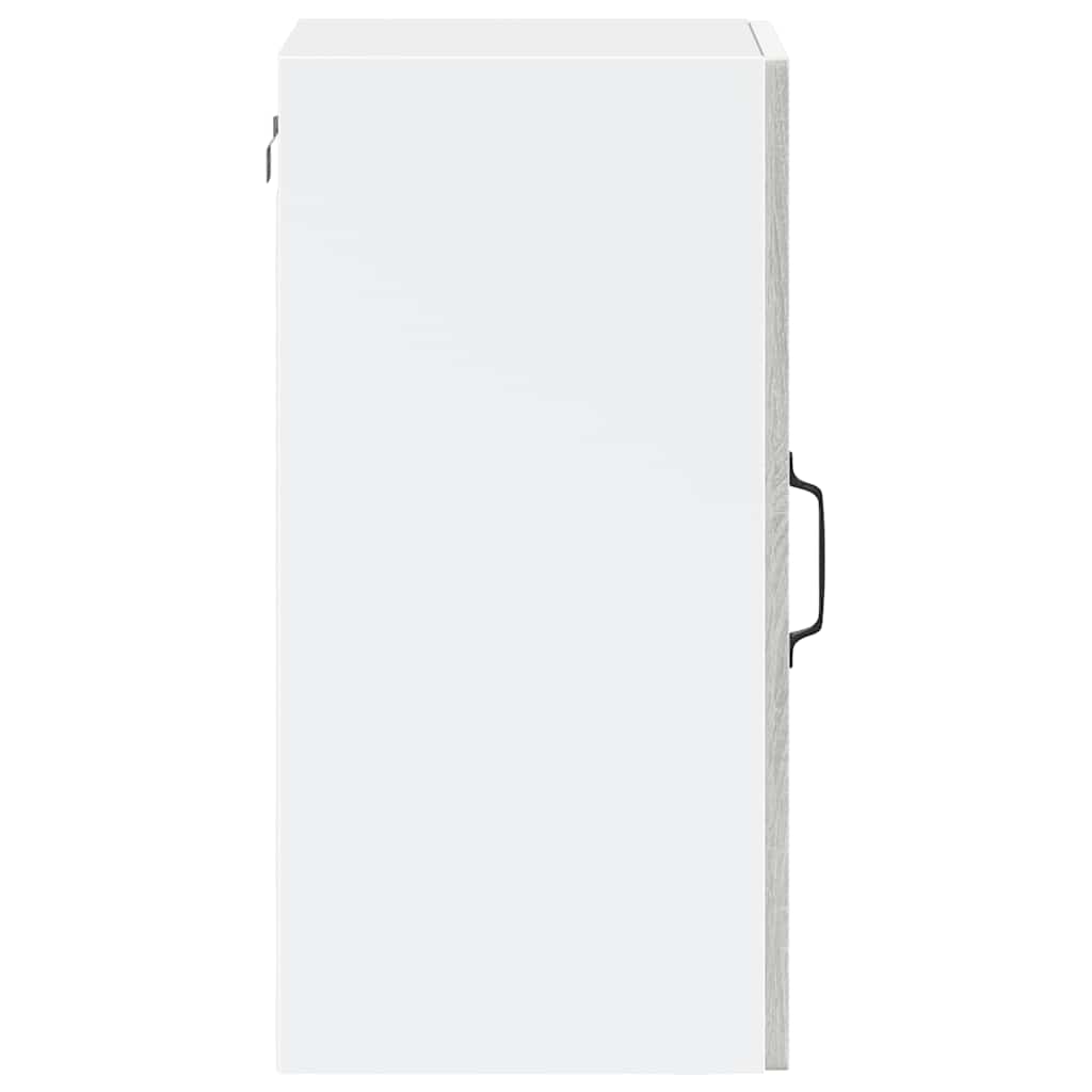 vidaXL Ντουλάπι τοίχου κουζίνας με γυάλινη πόρτα Porto Γκρι Sonoma