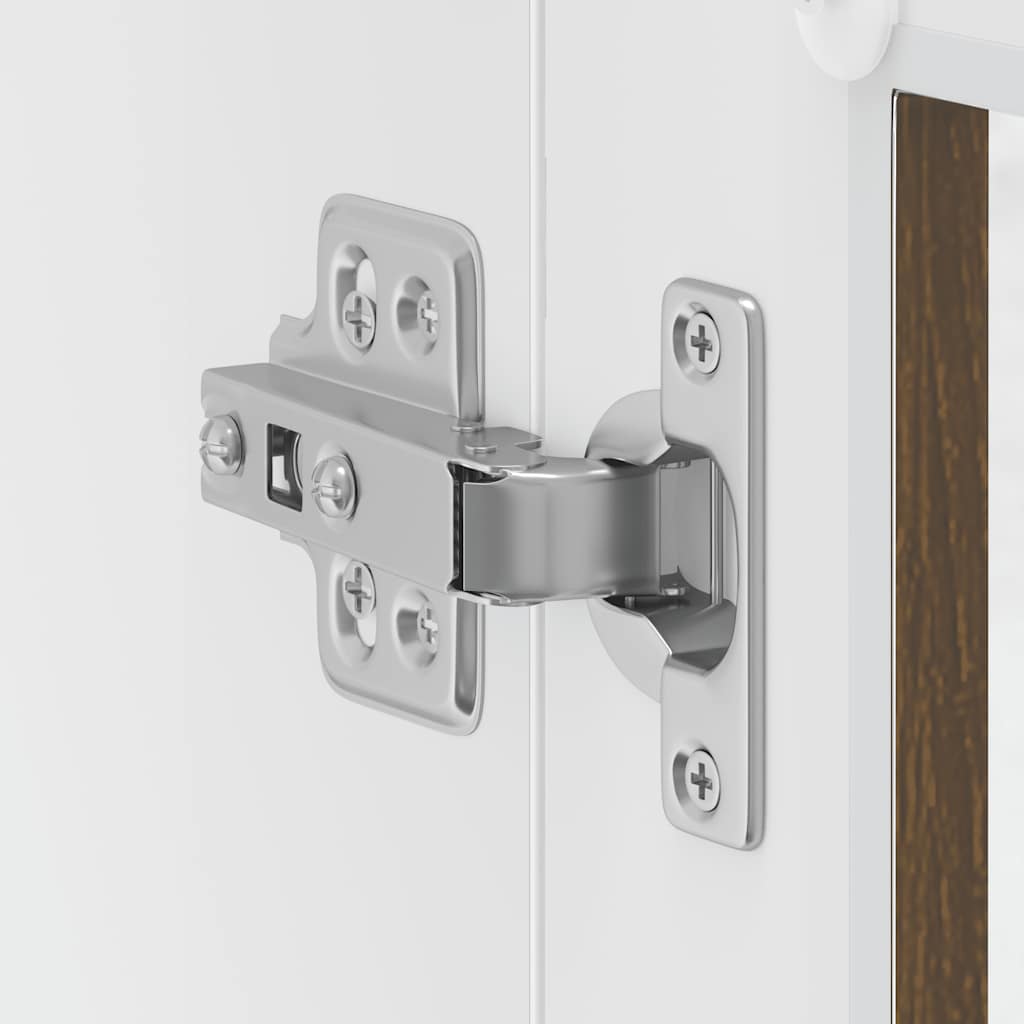 vidaXL Ντουλάπι τοίχου κουζίνας με γυάλινη πόρτα Porto Καφέ δρυς