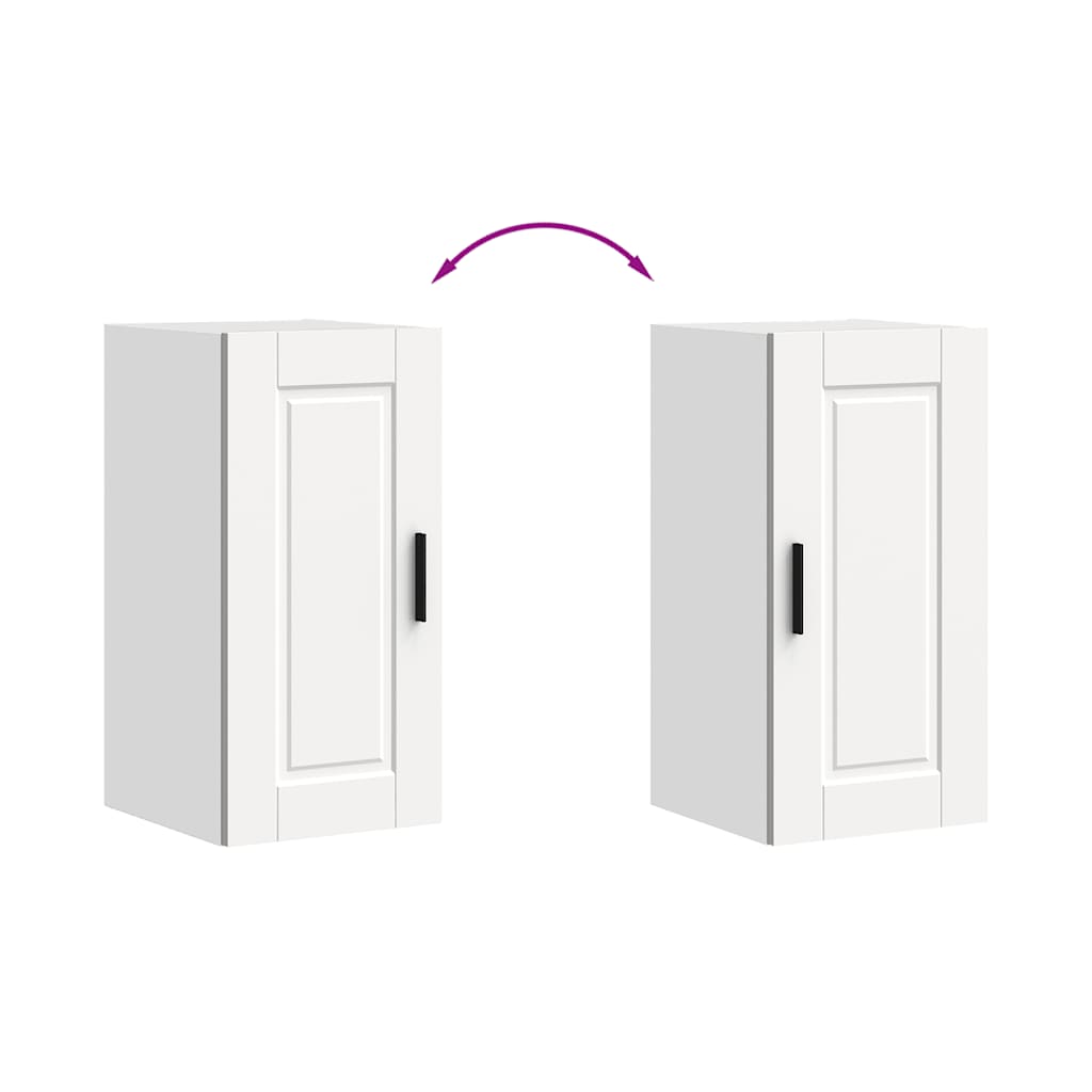 vidaXL ντουλάπι τοίχου κουζίνας "Porto" Λευκό κατασκευασμένο ξύλο