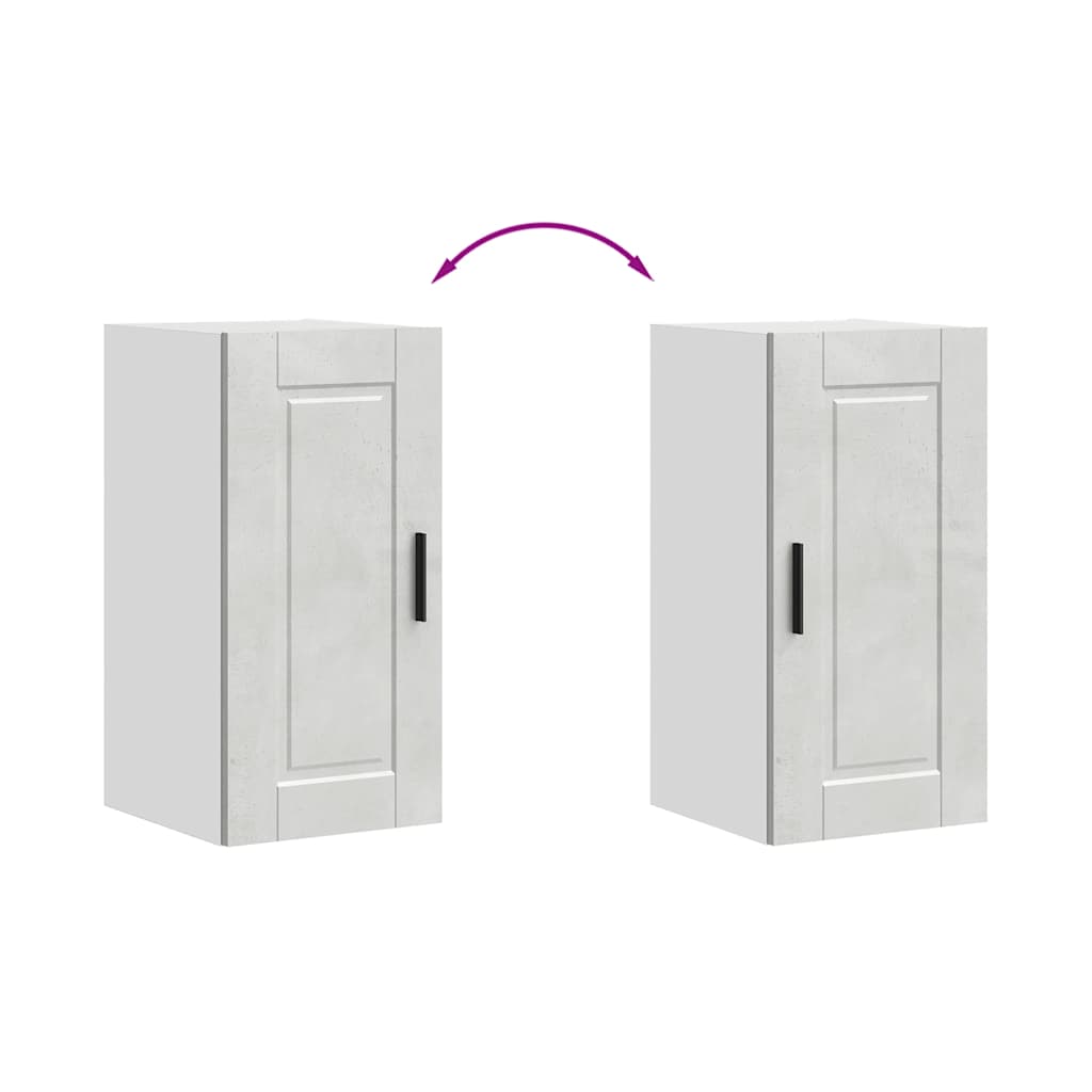 vidaXL ντουλάπι τοίχου κουζίνας "Porto" Σκυρόδεμα Γκρι