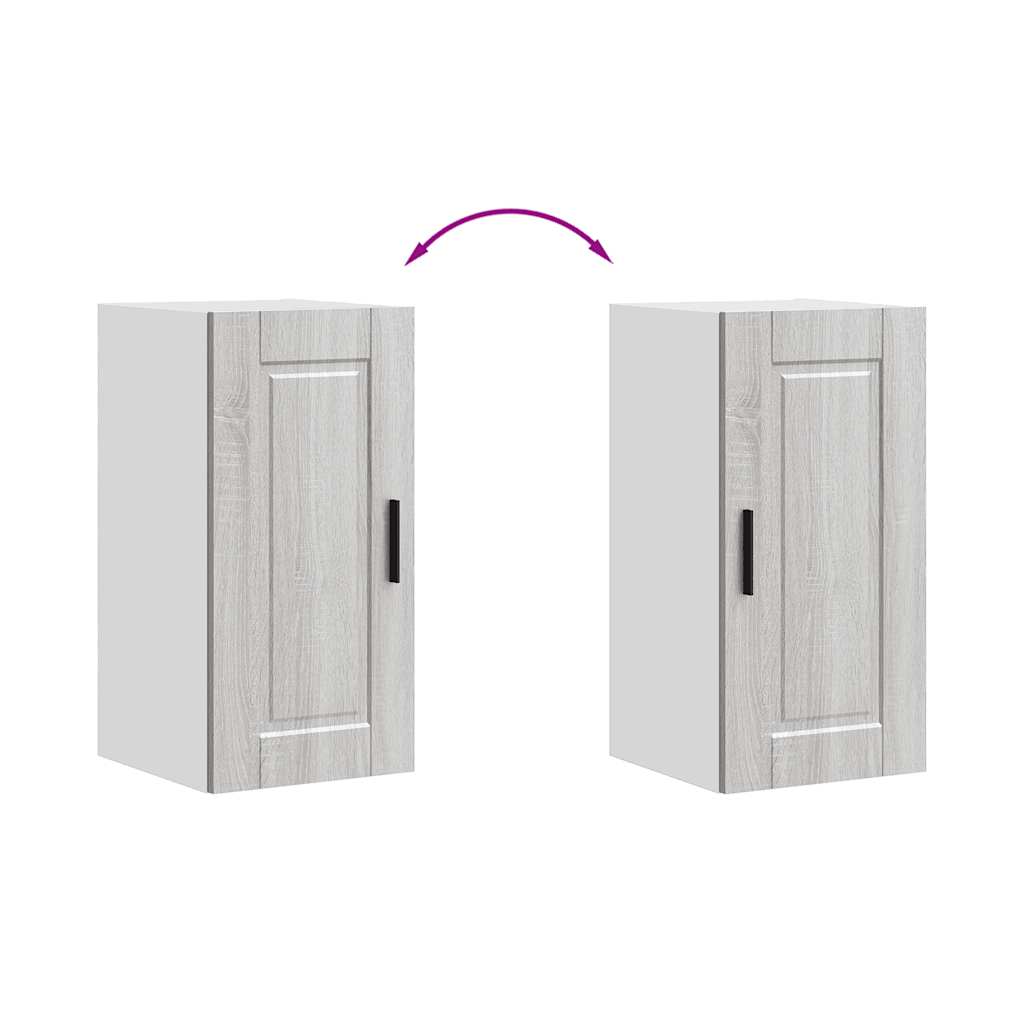 vidaXL Ντουλάπι τοίχου κουζίνας "Porto" Γκρι Sonoma