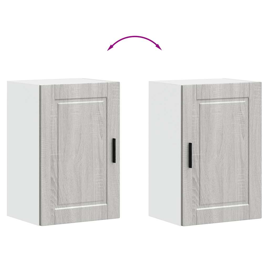 vidaXL Ντουλάπι τοίχου κουζίνας "Porto" Γκρι Sonoma