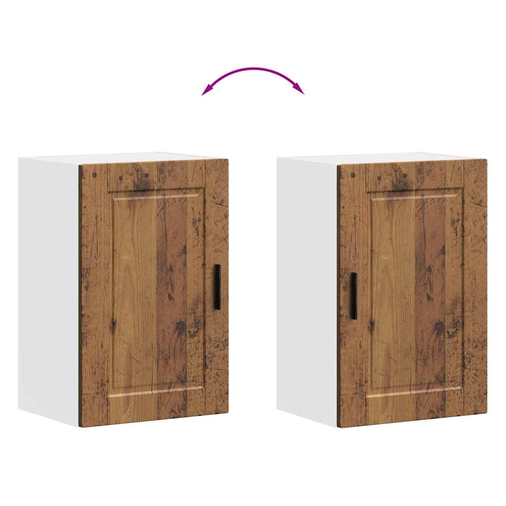 vidaXL ντουλάπι τοίχου κουζίνας "Porto" Παλιό ξύλο μηχανουργικό ξύλο