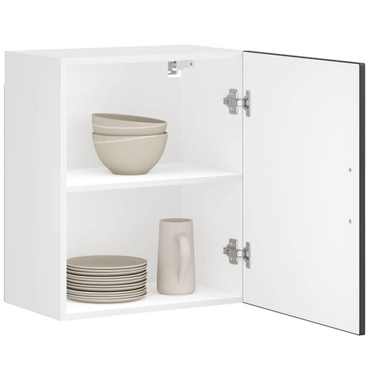 vidaXL ντουλάπια τοίχου κουζίνας 2 τεμάχια "Porto" Μαύρο