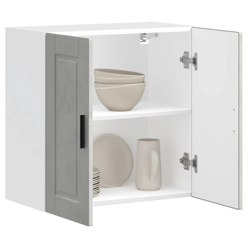 vidaXL ντουλάπι τοίχου κουζίνας "Porto" Σκυρόδεμα Γκρι