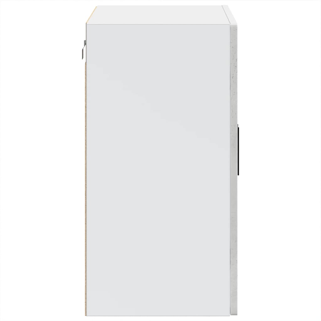 vidaXL Ντουλάπι τοίχου κουζίνας με γυάλινη πόρτα Porto Μπετόν Γκρι