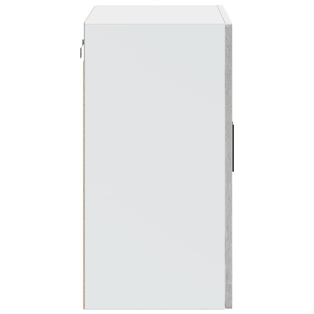 vidaXL Ντουλάπι τοίχου κουζίνας με γυάλινη πόρτα Porto Γκρι Sonoma