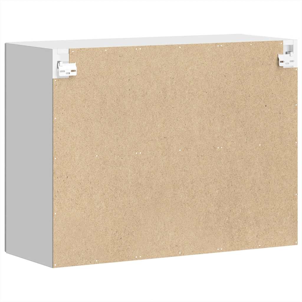 vidaXL Ντουλάπι τοίχου κουζίνας με γυάλινη πόρτα Porto Γκρι Sonoma