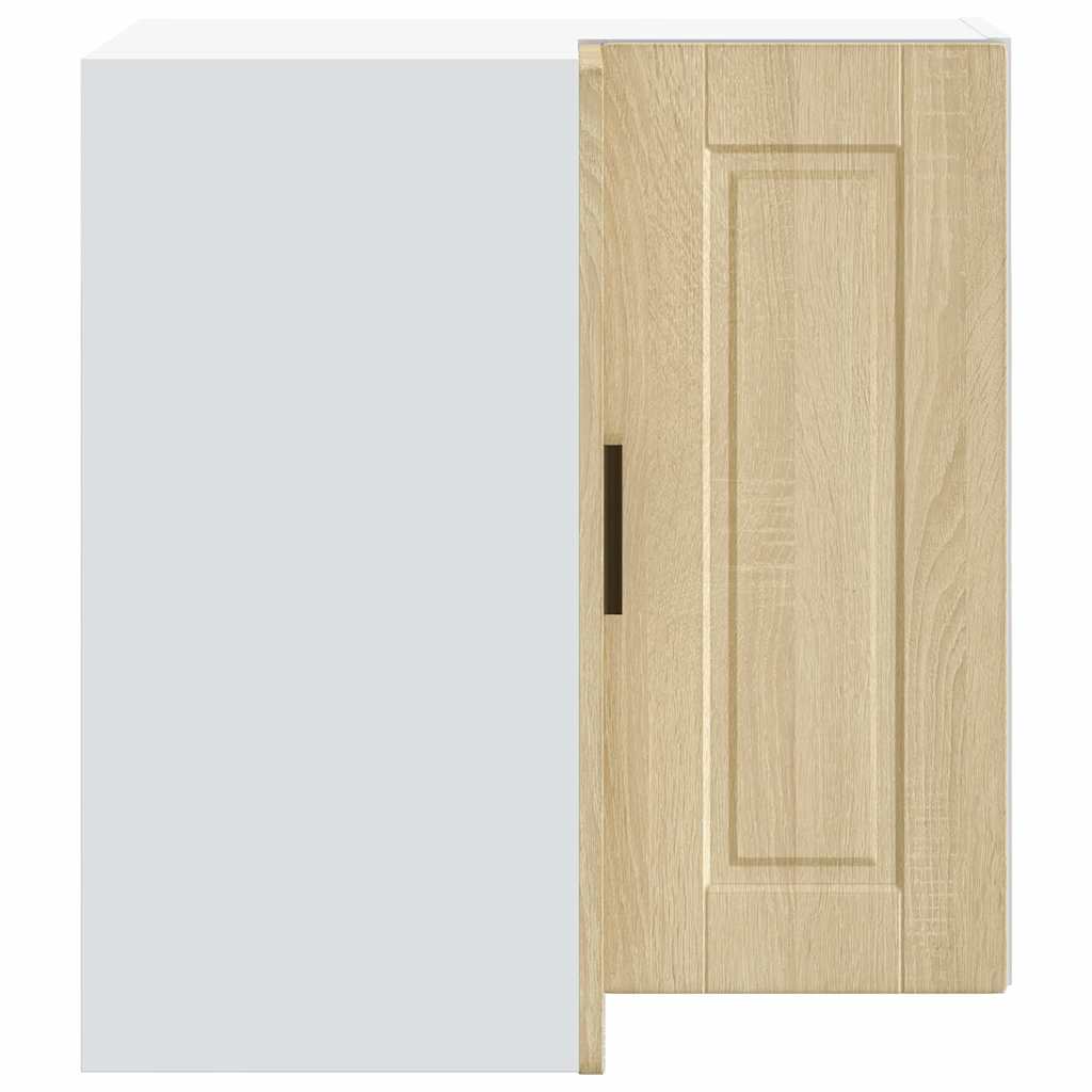 vidaXL Γωνιακό ντουλάπι τοίχου κουζίνας Porto Sonoma Δρυς Επεξ. Ξύλο