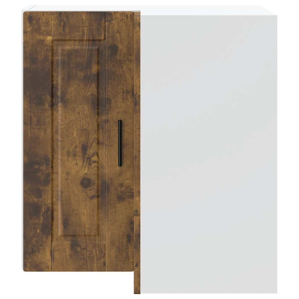 vidaXL Γωνιακό ντουλάπι τοίχου κουζίνας Porto Καπνιστή Δρυς Επεξ. Ξύλο