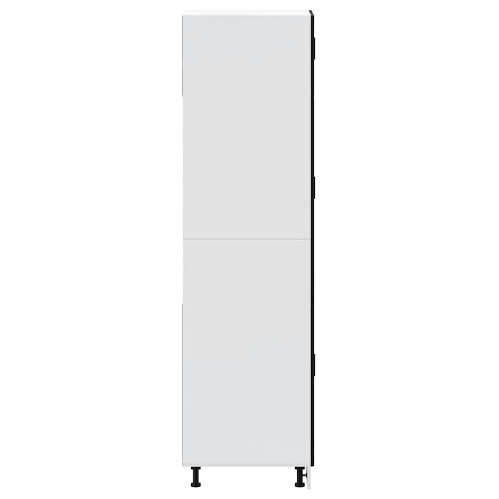 vidaXL Ντουλάπι κουζίνας Porto Μαύρο Επεξεργασμένο Ξύλο