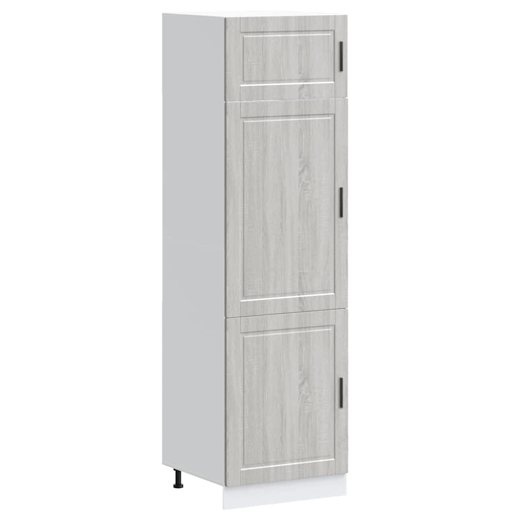 vidaXL Ντουλάπι κουζίνας Porto Γκρι Sonoma Επεξεργασμένο Ξύλο