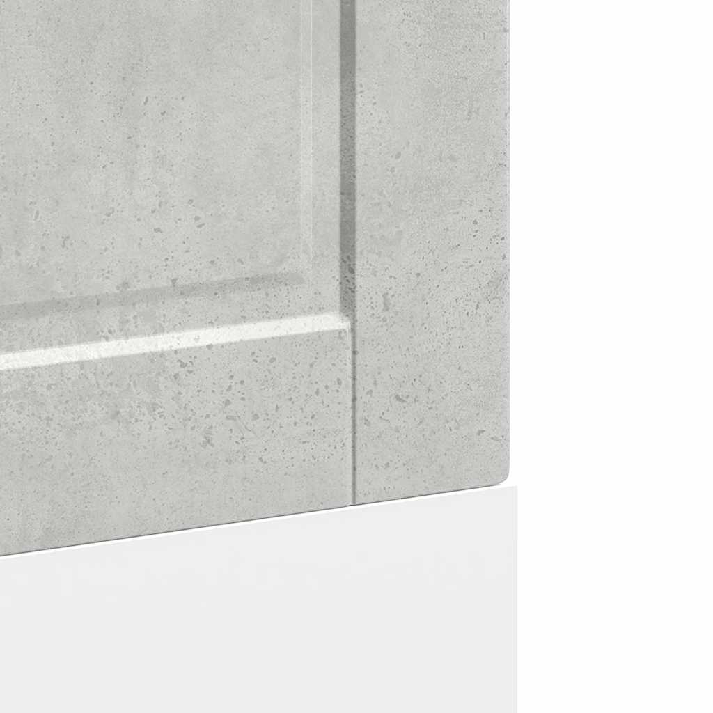 vidaXL Πίνακας πλυντηρίου πιάτων Porto Γκρι Σκυροδέματος 60x1,5x67 εκ.