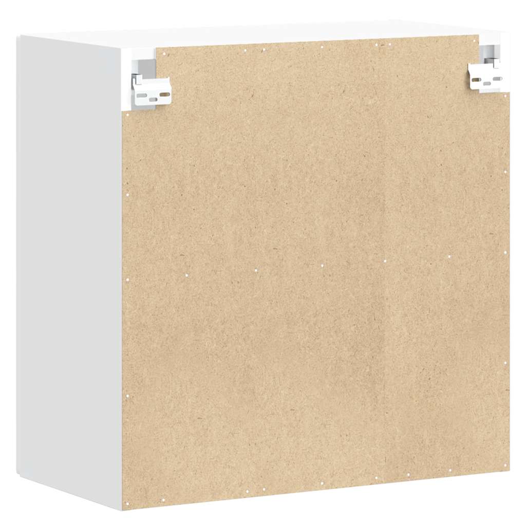 vidaXL Ντουλάπι τοίχου κουζίνας με γυάλινη πόρτα Porto Λευκό