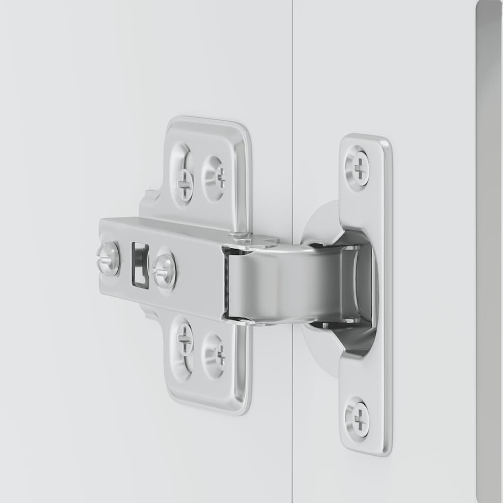 vidaXL Ντουλάπι τοίχου κουζίνας με γυάλινη πόρτα Porto Λευκό