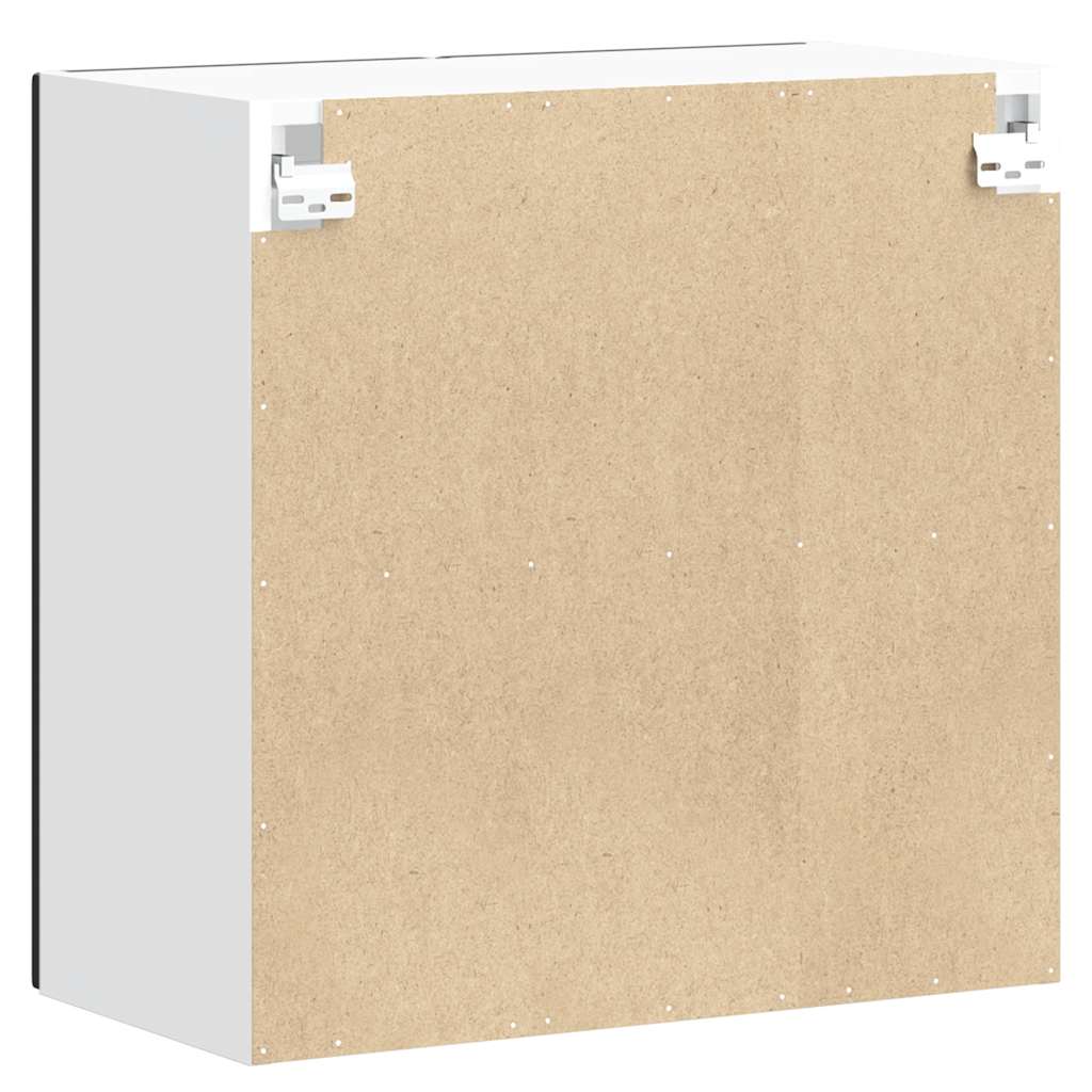 vidaXL Ντουλάπι τοίχου κουζίνας με γυάλινη πόρτα Porto Μαύρο