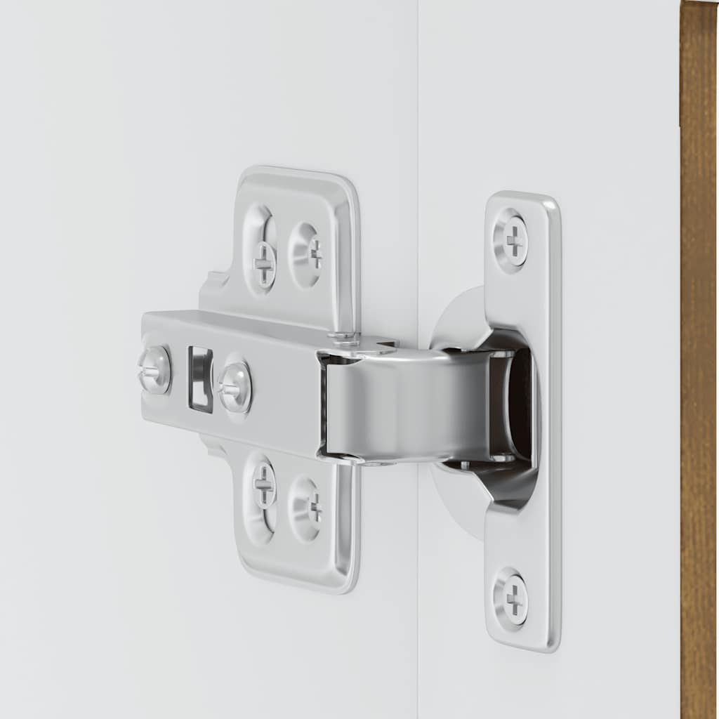 vidaXL Ντουλάπι τοίχου κουζίνας με γυάλινη πόρτα Porto Καπνιστή δρυς