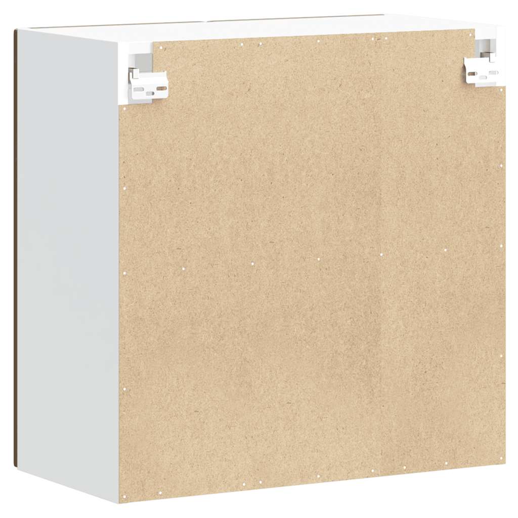 vidaXL Ντουλάπι τοίχου κουζίνας με γυάλινη πόρτα Porto Καφέ δρυς