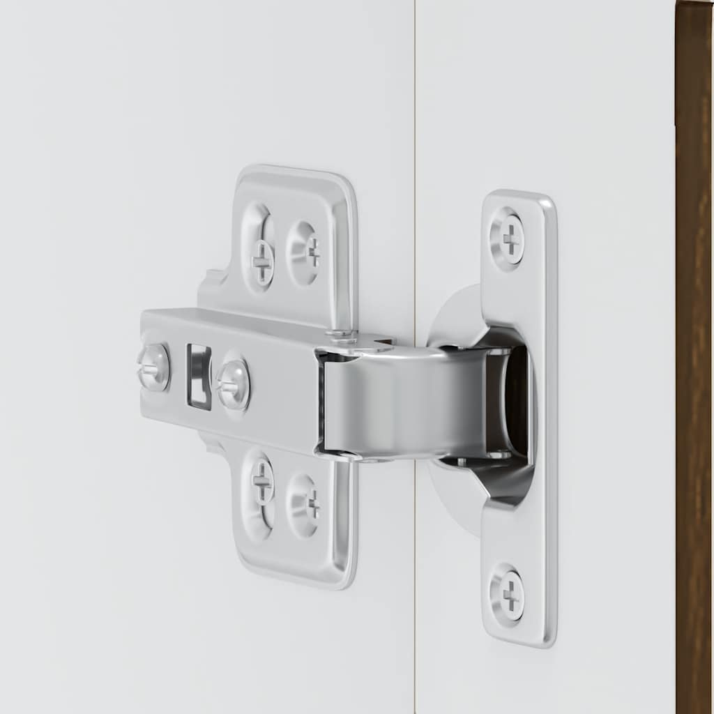 vidaXL Ντουλάπι τοίχου κουζίνας με γυάλινη πόρτα Porto Καφέ δρυς