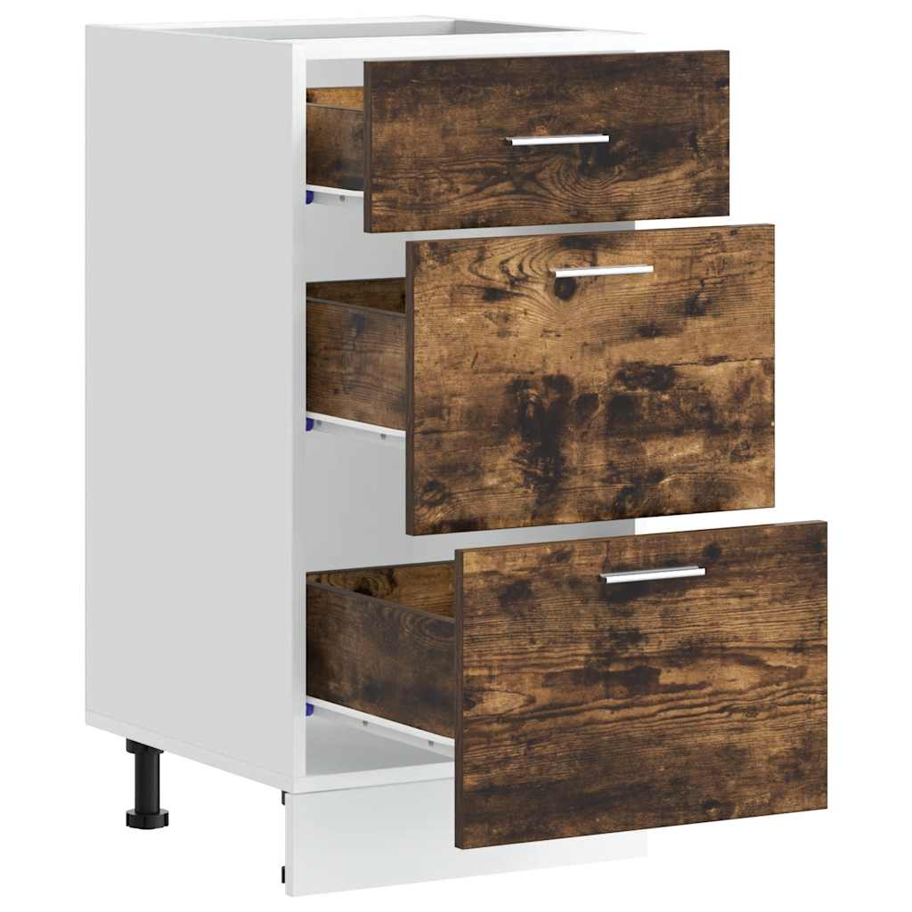 vidaXL Ντουλάπι "Lyon" Καπνιστή Δρυς 40x46x81,5 εκ. από Τεχνητό Ξύλο