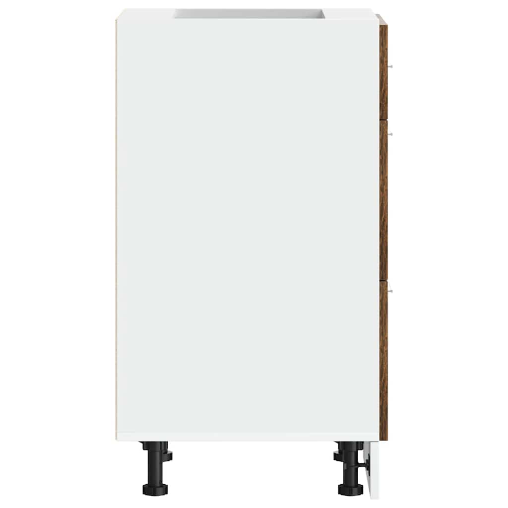 vidaXL Ντουλάπι "Lyon" Καπνιστή Δρυς 40x46x81,5 εκ. από Τεχνητό Ξύλο