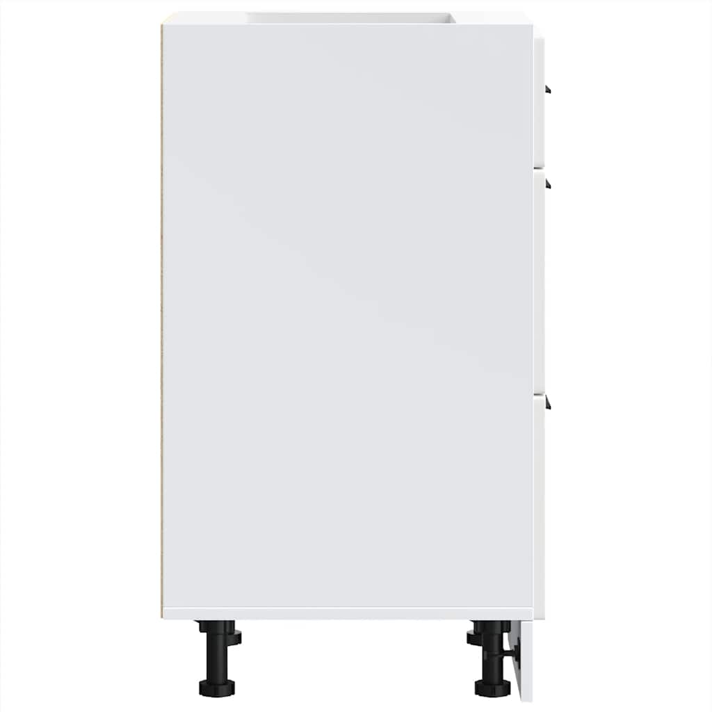 vidaXL ντουλάπι βάσης κουζίνας Porto Λευκό κατασκευασμένο ξύλο