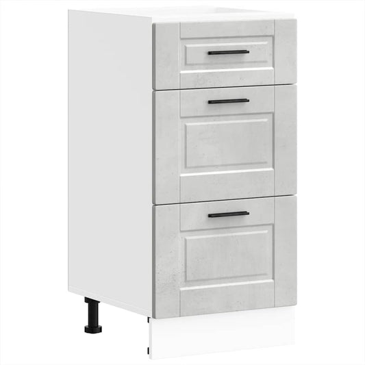 vidaXL ντουλάπι βάσης κουζίνας Porto Μπετόν Γκρι κατασκευασμένο ξύλο