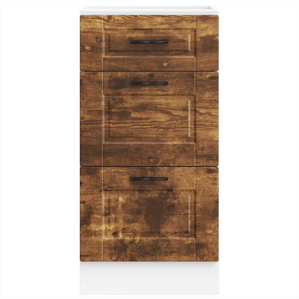 vidaXL ντουλάπι βάσης κουζίνας Porto Καπνιστή βελανιδιά