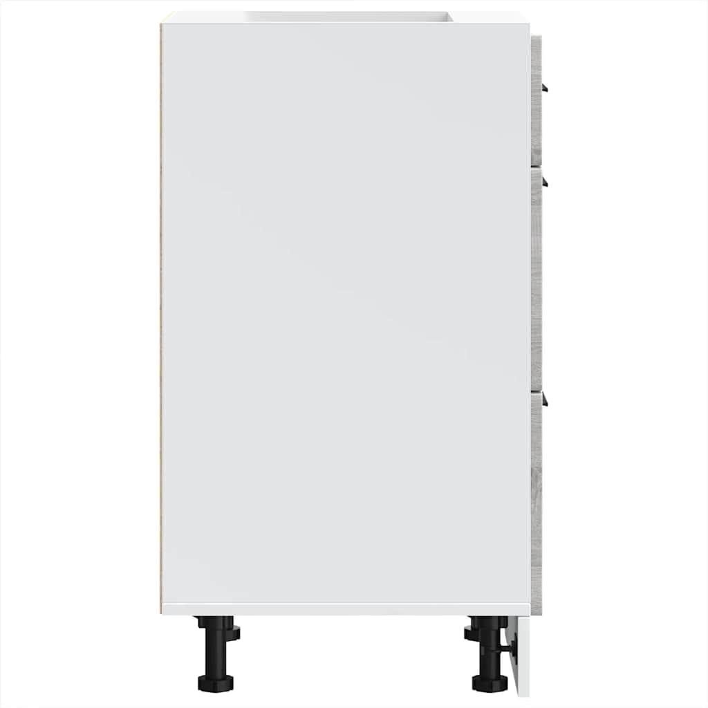 vidaXL ντουλάπι βάσης κουζίνας Porto Γκρίζο Σονόμα κατασκευασμένο ξύλο