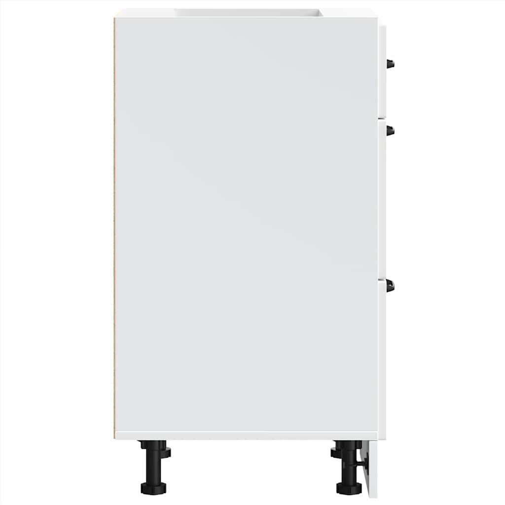 vidaXL ντουλάπι βάσης κουζίνας Lucca Λευκό κατασκευασμένο ξύλο