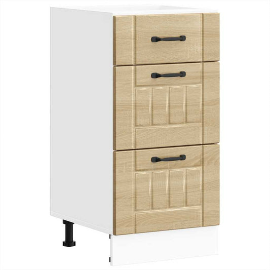 vidaXL ντουλάπι βάσης κουζίνας Lucca Δρυς sonoma κατασκευασμένο ξύλο