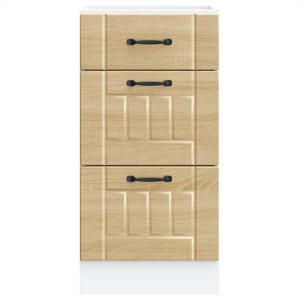 vidaXL ντουλάπι βάσης κουζίνας Lucca Δρυς sonoma κατασκευασμένο ξύλο