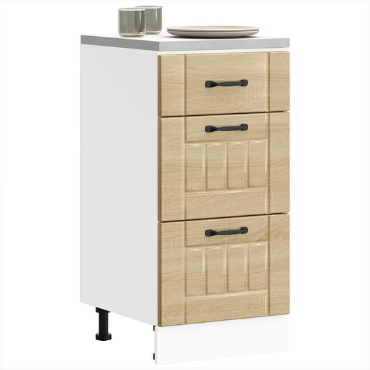 vidaXL ντουλάπι βάσης κουζίνας Lucca Δρυς sonoma κατασκευασμένο ξύλο