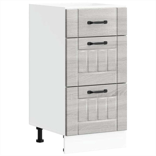 vidaXL ντουλάπι βάσης κουζίνας Lucca Γκρίζο Σονόμα κατασκευασμένο ξύλο