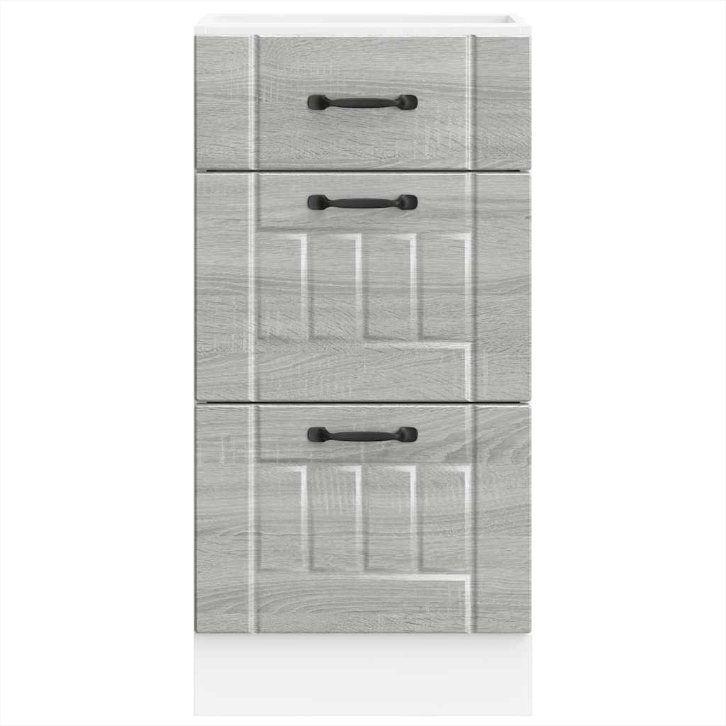 vidaXL ντουλάπι βάσης κουζίνας Lucca Γκρίζο Σονόμα κατασκευασμένο ξύλο