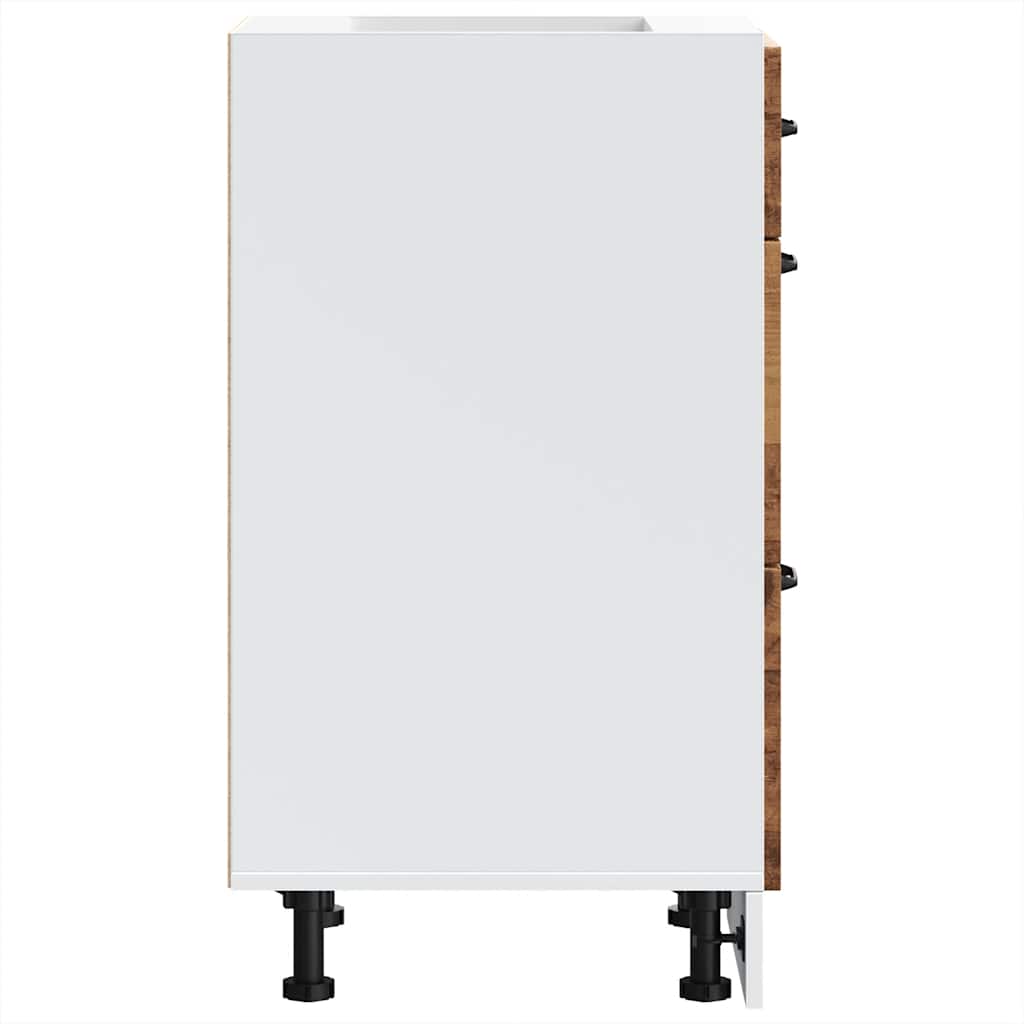 vidaXL ντουλάπι βάσης κουζίνας Lucca Παλαιό ξύλο κατασκευασμένο ξύλο