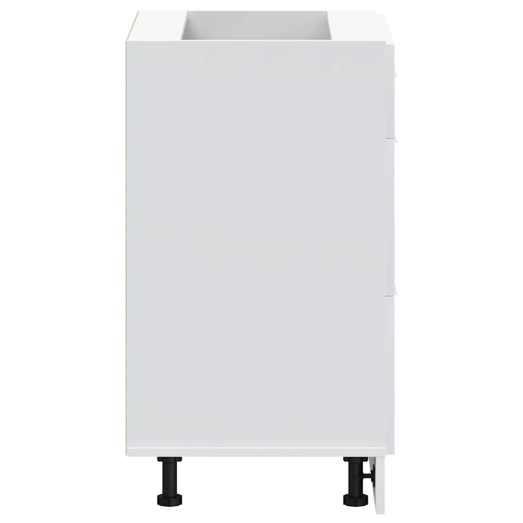 vidaXL ντουλάπι βάσης κουζίνας Lyon Λευκό κατασκευασμένο ξύλο