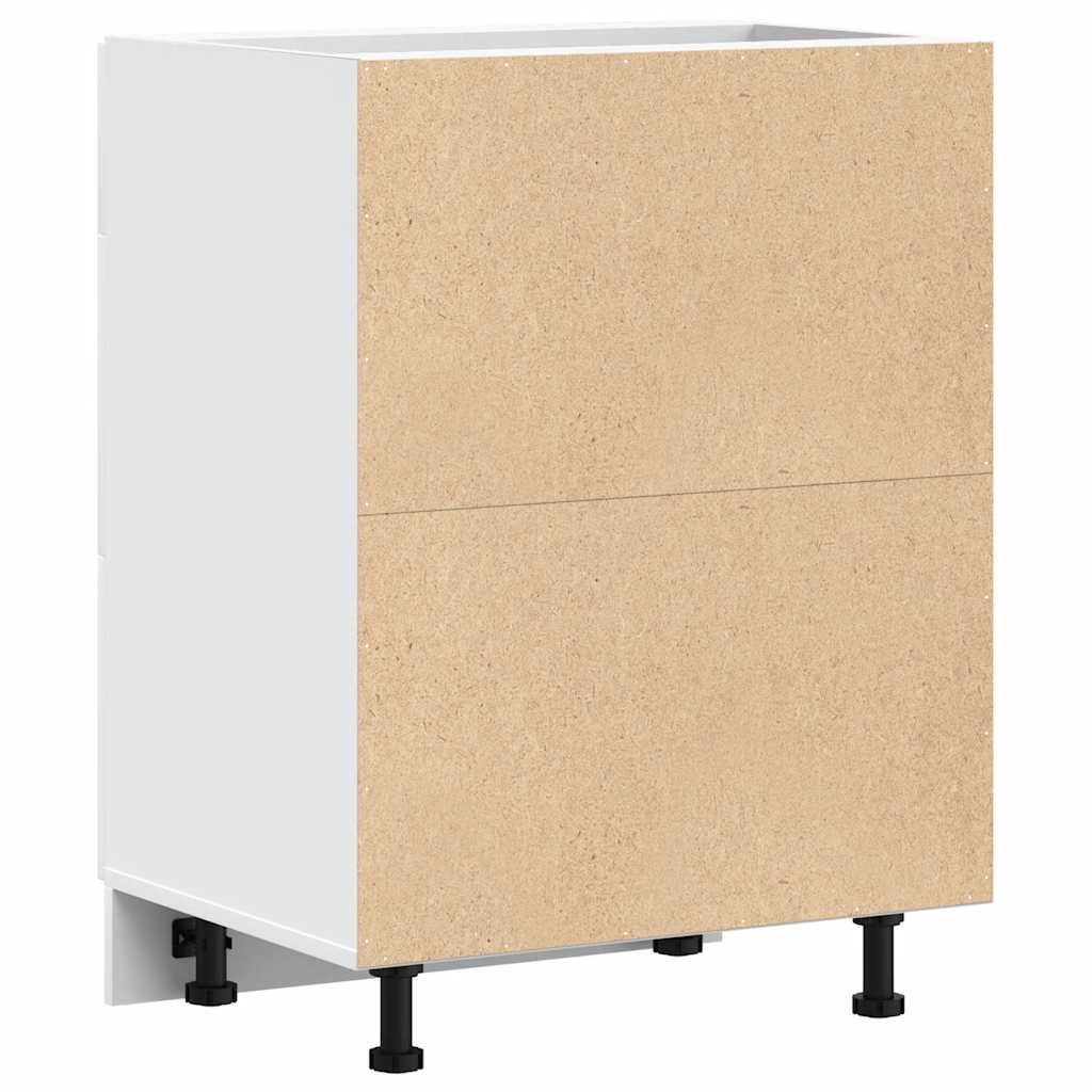 vidaXL ντουλάπι βάσης κουζίνας Lyon Λευκό κατασκευασμένο ξύλο