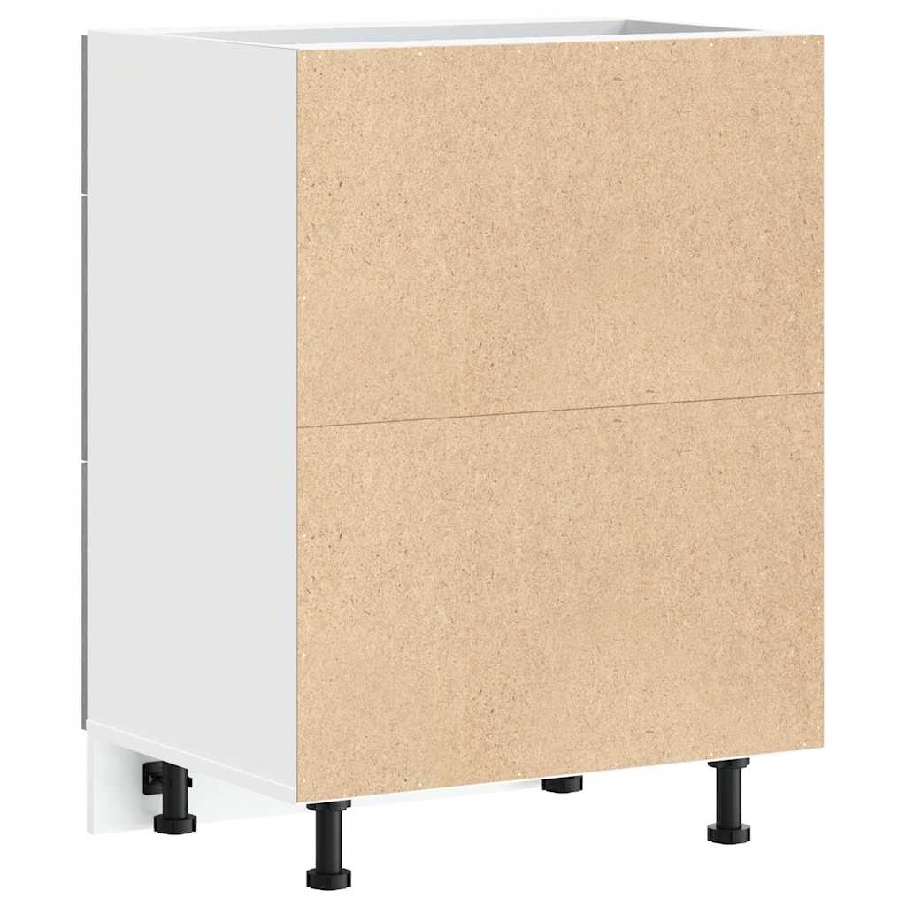 vidaXL Βάση Κουζίνας "Lyon" Γκρι από Σκυρόδεμα και Μηχανικό Ξύλο