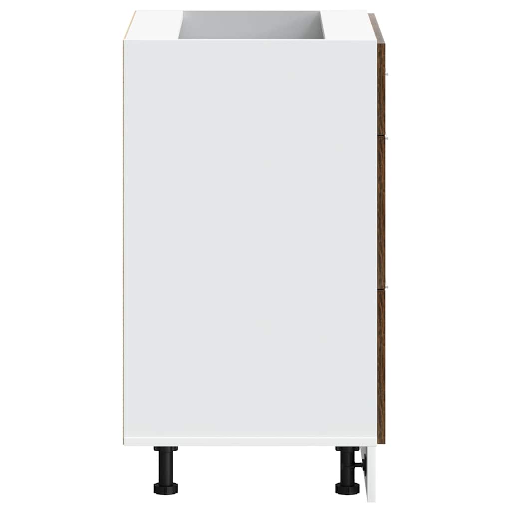 vidaXL ντουλάπι βάσης κουζίνας Lyon Καπνιστή βελανιδιά