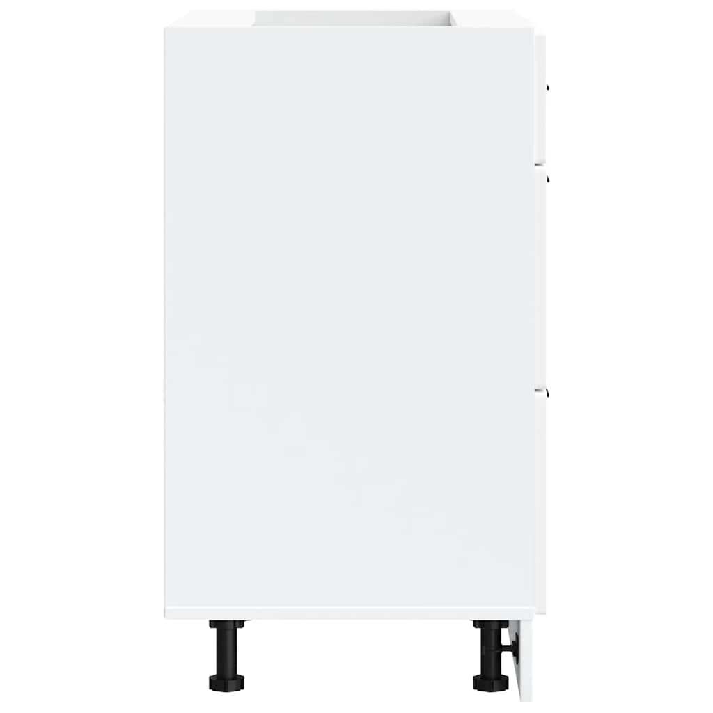 vidaXL ντουλάπι βάσης κουζίνας Porto Λευκό κατασκευασμένο ξύλο