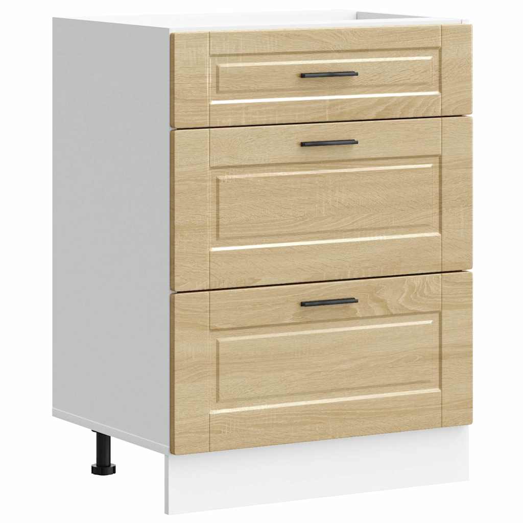 vidaXL ντουλάπι βάσης κουζίνας Porto Δρυς sonoma κατασκευασμένο ξύλο