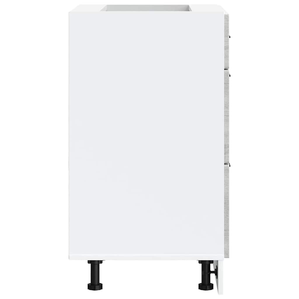 vidaXL ντουλάπι βάσης κουζίνας Porto Γκρίζο Σονόμα κατασκευασμένο ξύλο