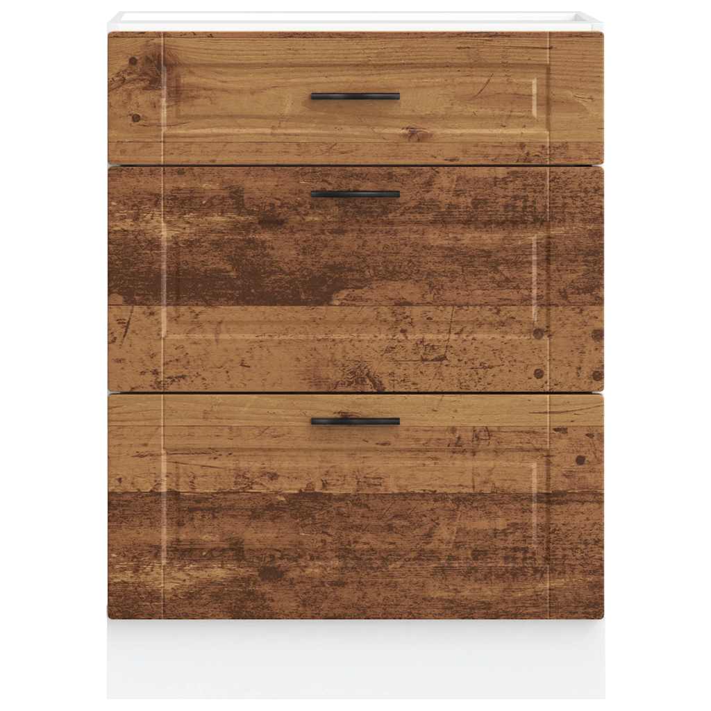 vidaXL ντουλάπι βάσης κουζίνας Porto Παλαιό ξύλο κατασκευασμένο ξύλο