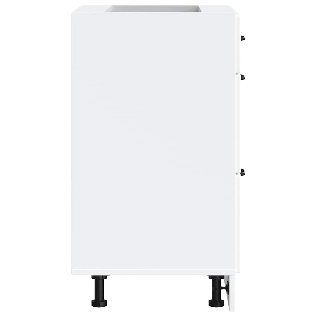 vidaXL ντουλάπι βάσης κουζίνας Lucca Λευκό κατασκευασμένο ξύλο