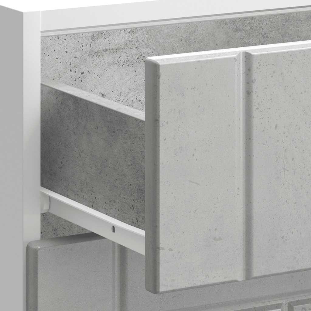 vidaXL ντουλάπι βάσης κουζίνας Lucca Μπετόν Γκρι κατασκευασμένο ξύλο