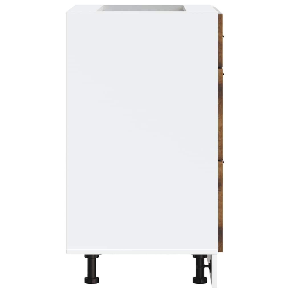 vidaXL ντουλάπι βάσης κουζίνας Lucca Καπνιστή βελανιδιά